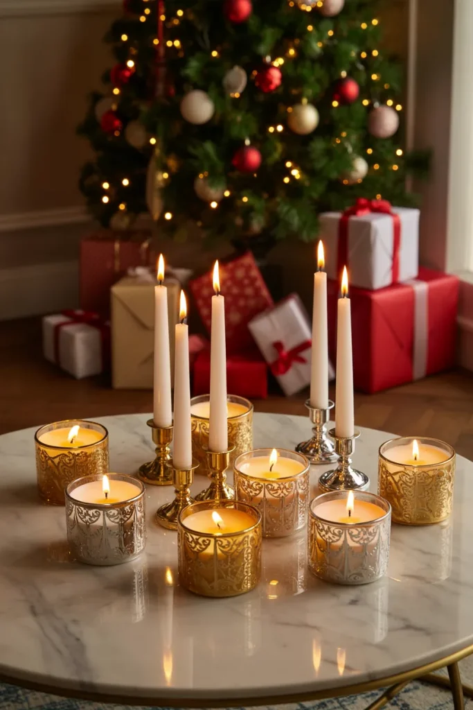 15 Luxury Christmas Decor Ideas That Look Expensive & Elegant 9 Scented Candles