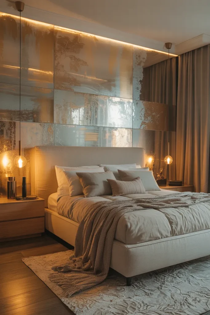 Metallic Sheen Accent Wall