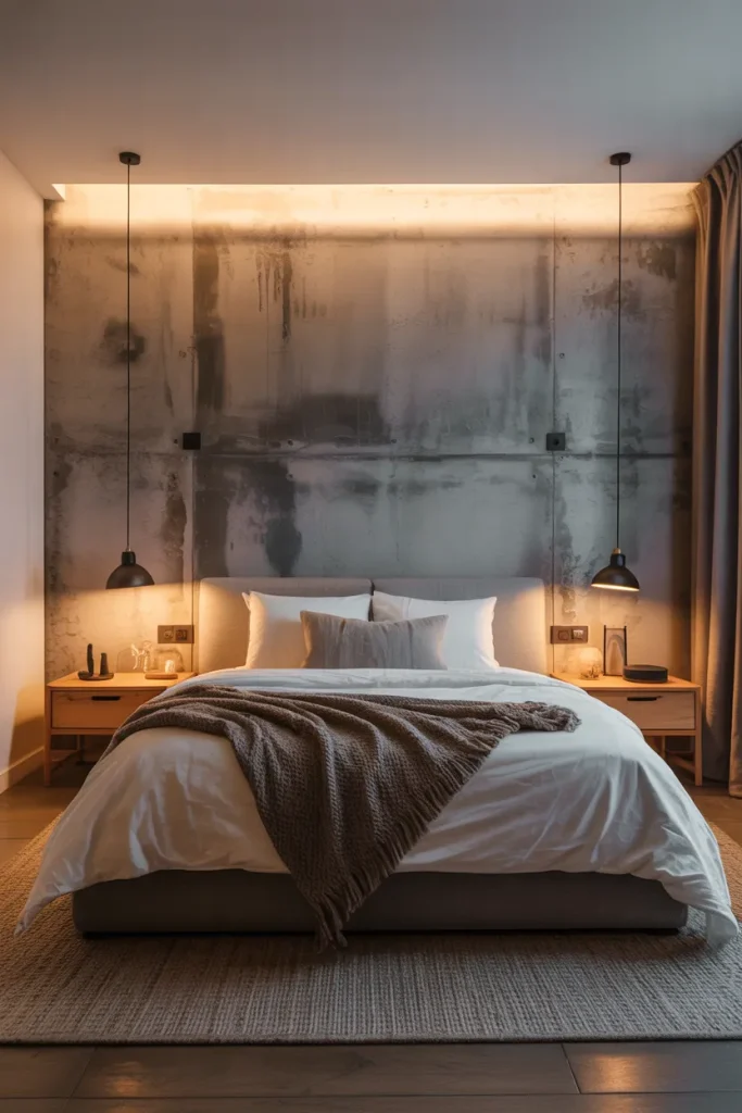 Concrete Finish Accent Wall